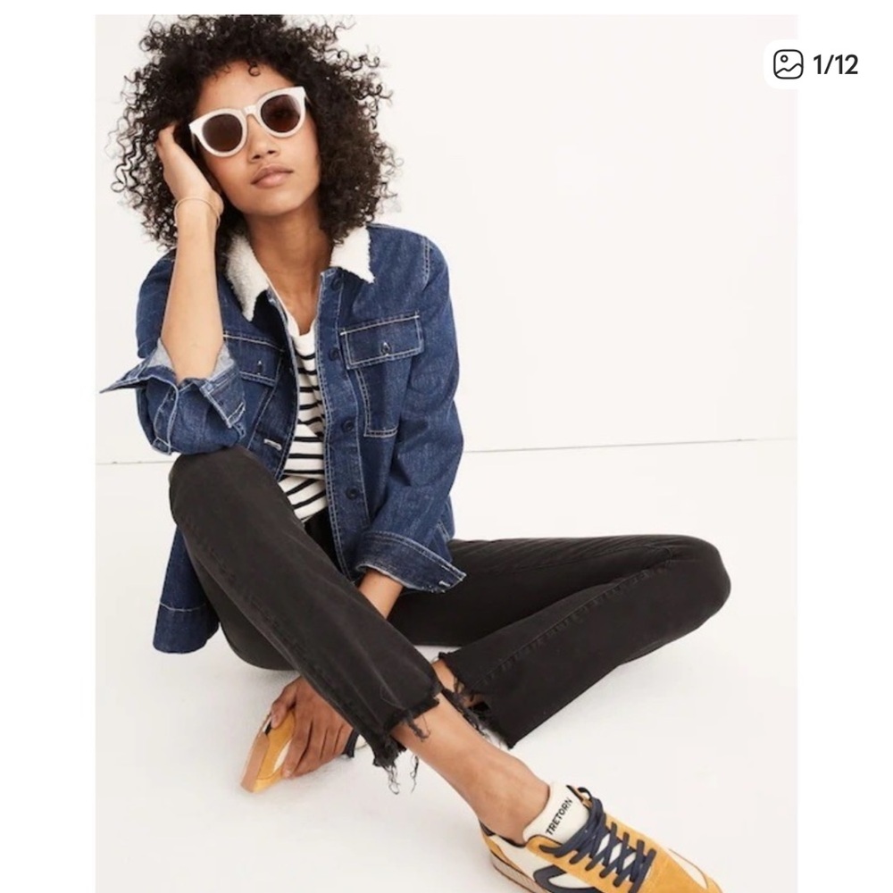 Madewell Black Boot Cut Jeans with Frayed Hem